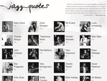 Tablet Screenshot of jazz-quotes.com